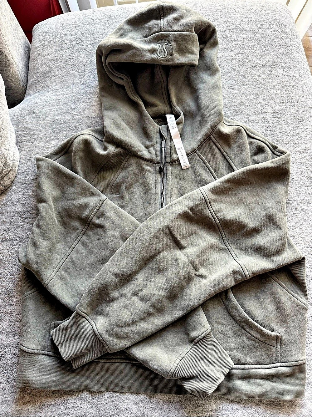 Lululemon Scuba Oversized Full-Zip Hoodie Green Wash